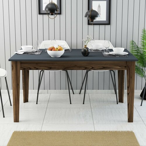 Jedálenský stôl Milan Walnut and Anthracite