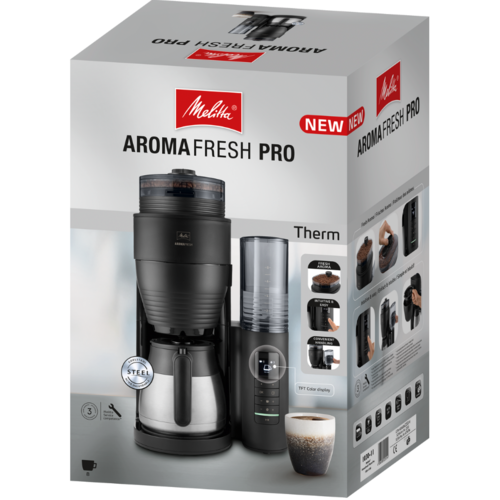 Melitta AromaFresh Pre Therm prekvapkávací kávovar s keramických mlynčekom