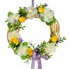 Azálea tavaszi fonott koszorú , 20 cm, krém színűbézs,