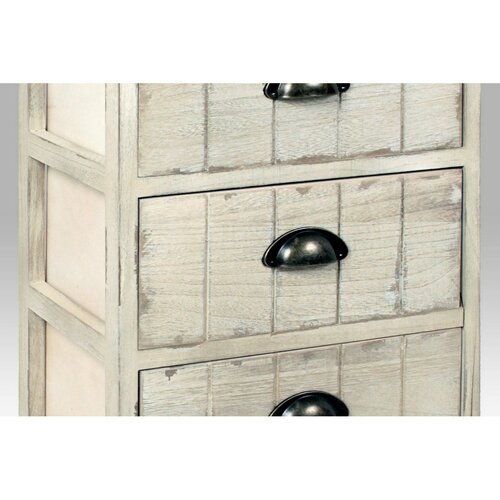 Drewniana komoda z 4 szufladami Cabinet, szary