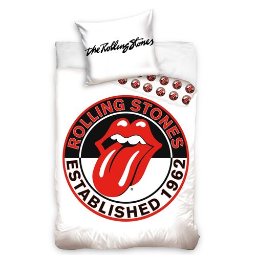 Bavlnené obliečky Rolling Stones white, 140 x 200 cm, 70 x 90 cm