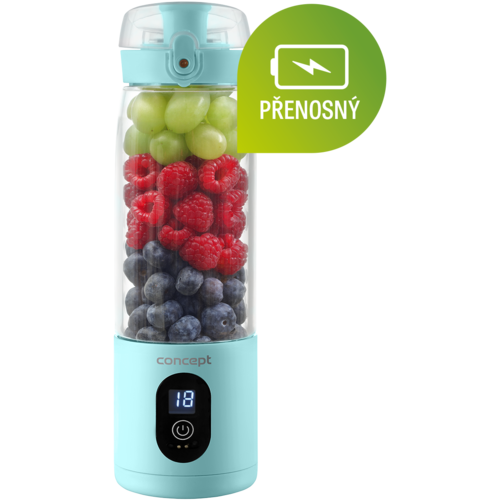 Concept SM4002 dobíjecí smoothie FitMaker, modrá