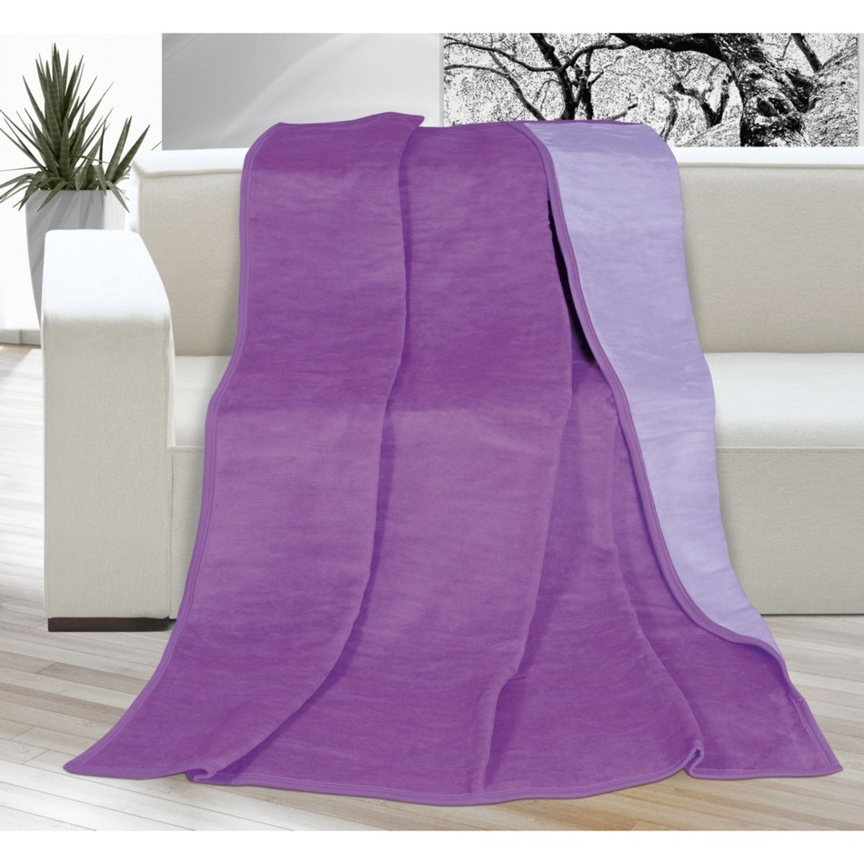 Pătură Kira, violet/violet deschis, 150 x 200 cm 150