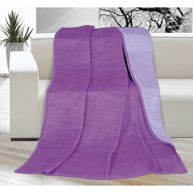 Pătură Kira, violet/violet deschis, 150 x 200 cm