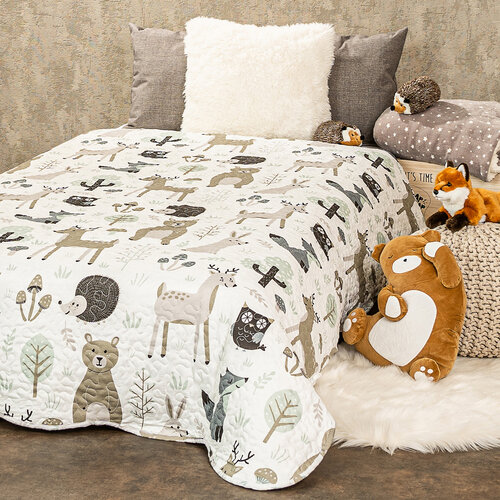 4Home Kindertagesdecke Nordic Friends, 140 x 220 cm