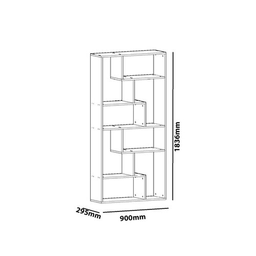 Bücherregal Serra White