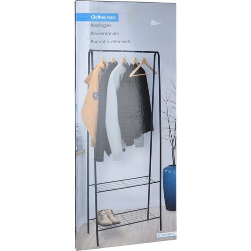 Металева вішалка для одягу Giovanni, 2 полиці, 61 x 152 x 34 см