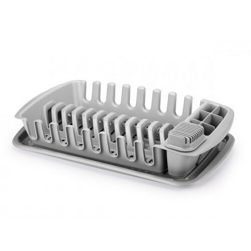 Scurgător de vase Tescoma Clean Kit, cu tavă, gri