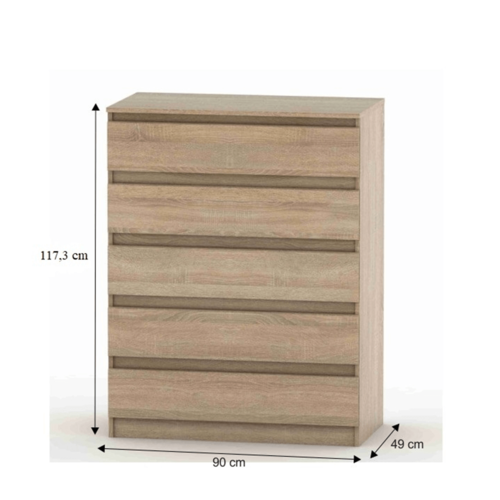Komoda HANY NEW 005, dąb sonoma
