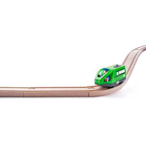 Woody Sodobni električni motor za železniškoprogo, zelen