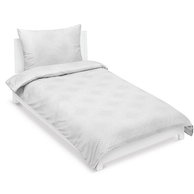 Bellatex Сатинова постільна білизна Лінія біла,140 x 220 см, 70 x 90 см