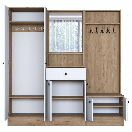 Pome White and Walnut I előszoba szett