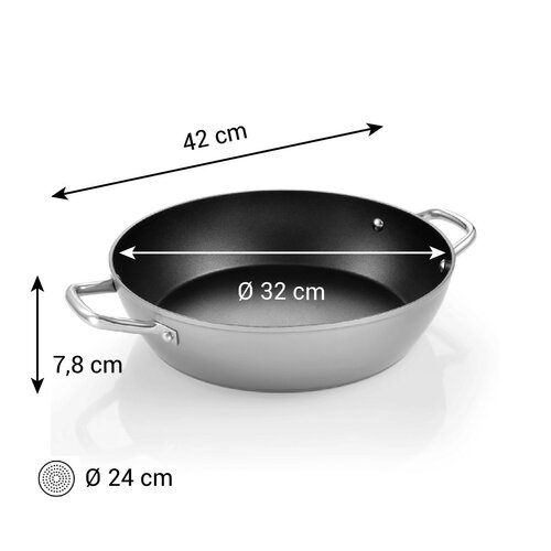 Tescoma Pánev hluboká GrandCHEF+ pr. 32 cm, 2 úchyty