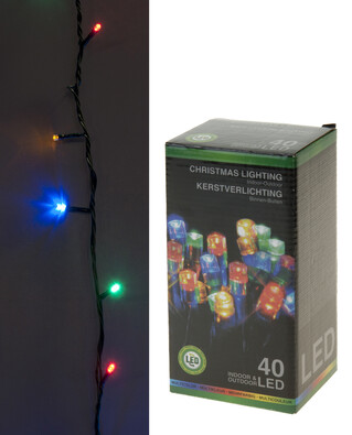 Vánoční světelný řetěz, 40 LED