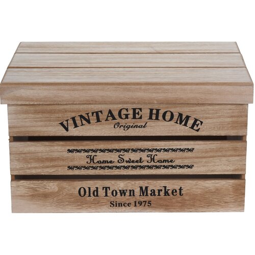 Komplet dekorativnih shranjevalnih škatel Old TownMarket, 3 kos