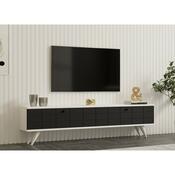 Televízny stolík Alberi White and Anthracite