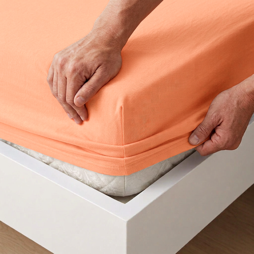 4Home Jersey rjuha IDEAL v barvi marelice, 90–100 x 200 cm