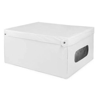 Compactor SMART összecsukható tárolódoboz  fedéllel, 50 x 40 x 25 cm, fehér