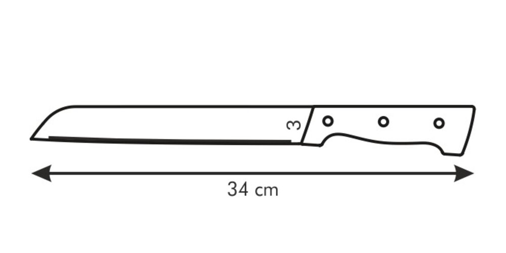 HOME PROFI kenyérvágó kés 21 cm