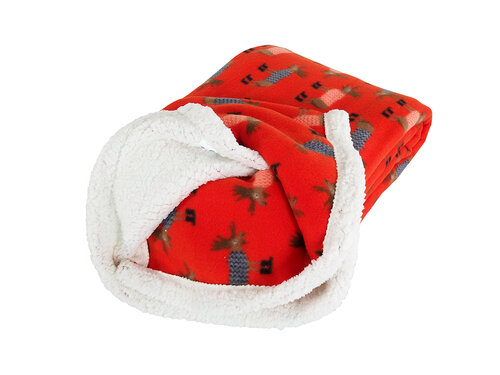 B.E.S. Petrovice Плед на овчині Buffalo Олені, 150 x 200 см