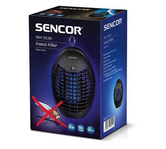 Sencor SIK 50B rovarcsapda  fekete fekete