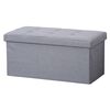 Kesper 15952 Gepolsterte Kommode, Hellgrau, 76 x 38 x 38 cm