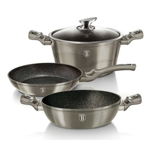 Berlinger Haus 4-dielna sada riadu Carbon Metallic Line