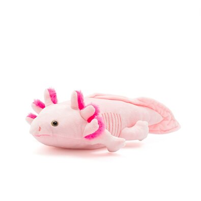 Baby Mix Axolotl vizi sárkány plüssjáték rózsaszín, 45 cm