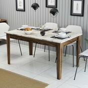Jedálenský stôl Milan Walnut and White