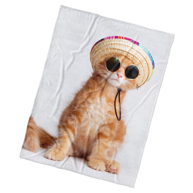 BedTex Дитячий плед Кошеня Літня елегантність, 150 x 200 см