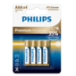 Philips AAA 1,5 V prémium alkáli elemek, 4 db