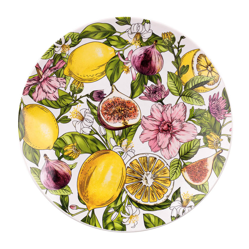 Altom Porcelanowy talerz deserowy Lemon, 20 cm-Zdjęcie-0