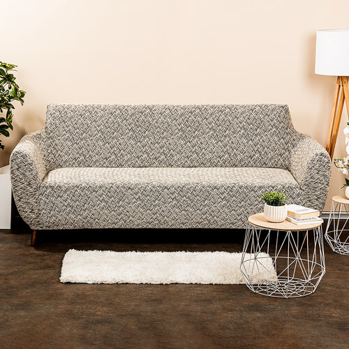 Husă multielastică 4Home Comfort Plus pentru canapea, bej, 180 - 220 cm