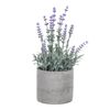 Künstlicher Lavendel im Blumentopf, grau, 10 x 10 x 21 cm