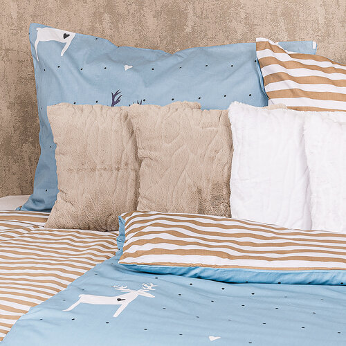 Lenjerie de pat din bumbac 4Home Deer, 220 x 200 cm, 2 buc. 70 x 90 cm