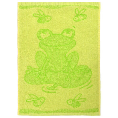 Dětský ručník Frog green, 30 x 50 cm