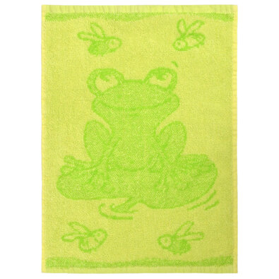 Kinderhandtuch Frosch Grün, 30 x 50 cm