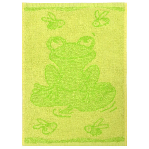 Kinderhandtuch Frosch Grün, 30 x 50 cm