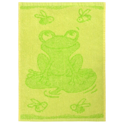 Ręcznik dziecięcy Frog green, 30 x 50 cm