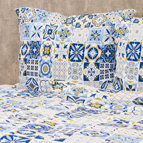 Lenjerie de pat bumbac crepon 4Home Azul, 140 x 200 cm, 70 x 90 cm