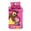 Detské bavlnené obliečky Máša a medveď pink, 140 x 200 cm, 70 x 90 cm