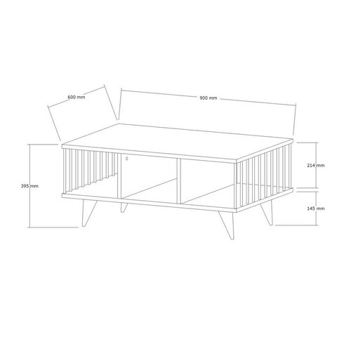 Măsuță de cafea Bert Walnut