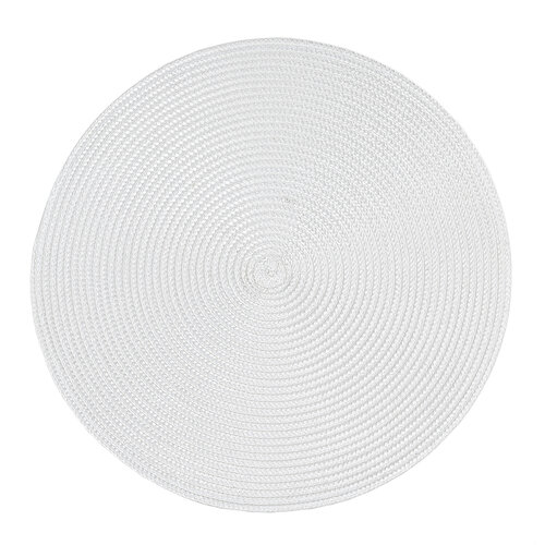Deco kör alakú alátétek fehér, átmérője 35 cm, 4 db-os szet