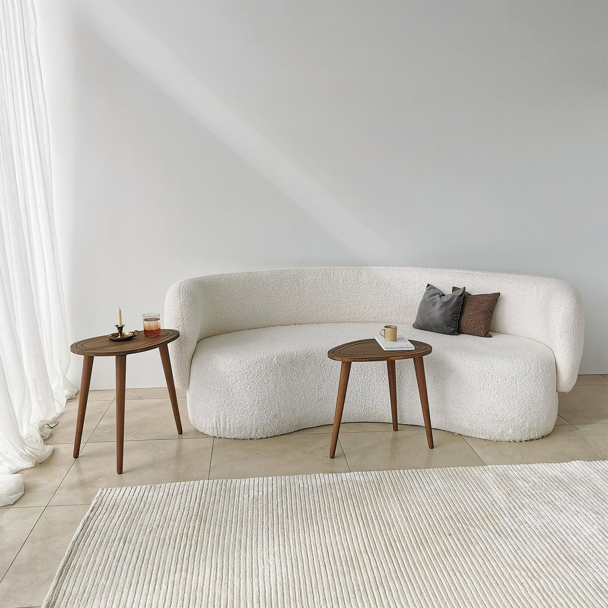 Súprava odkladacích stolíkov Sweet Walnut, 2 ks