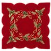 Vianočný obrus Cezmína červená, 35 x 35 cm
