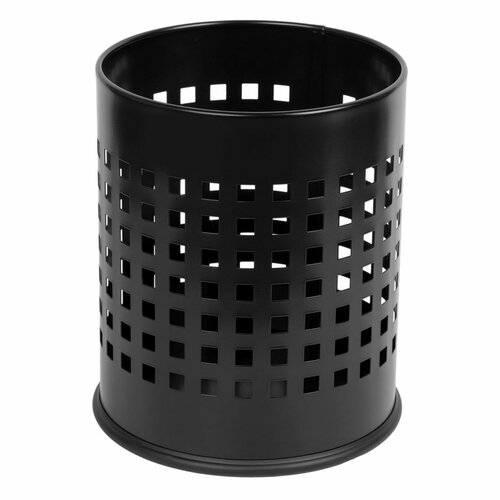 Alda Coș de gunoi Officer perforat 7 l, negru