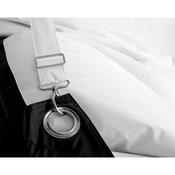 Sedací vak s popruhmi White - Black 181 x 141 cm