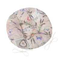 Bellatex Siedzisko okrągłe Ema Patchwork lawenda, 40 cm