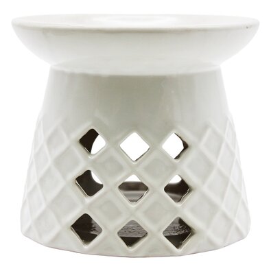 Home Elements Aromalampa Rombo, bela, v. 10 cm