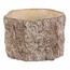 Obal na květiny imitace dřevěné kůry, 16 x 16 x 10 cm, beton
